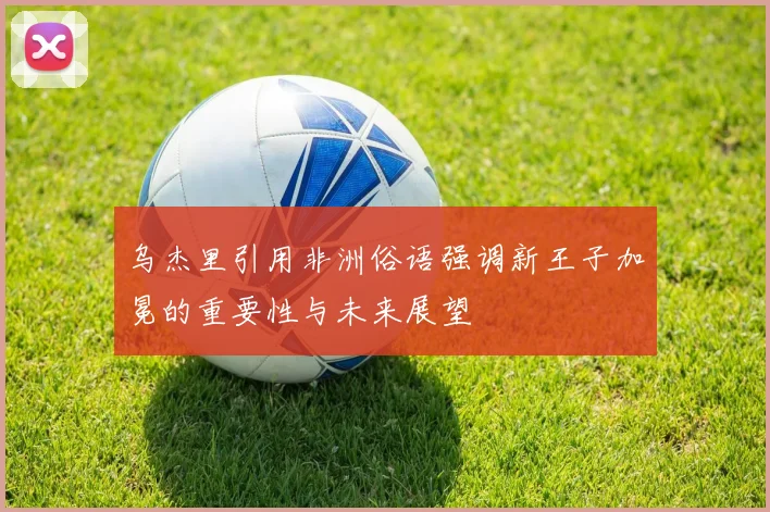 乌杰里引用非洲俗语强调新王子加冕的重要性与未来展望